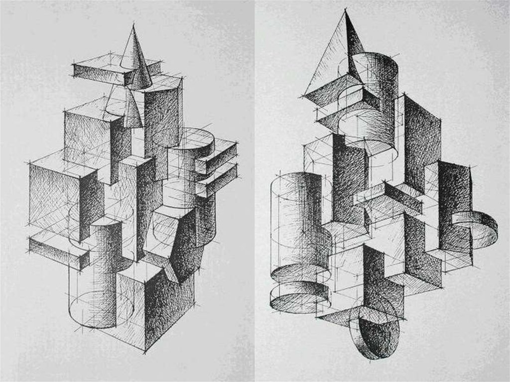 Объемная композиция рисунок