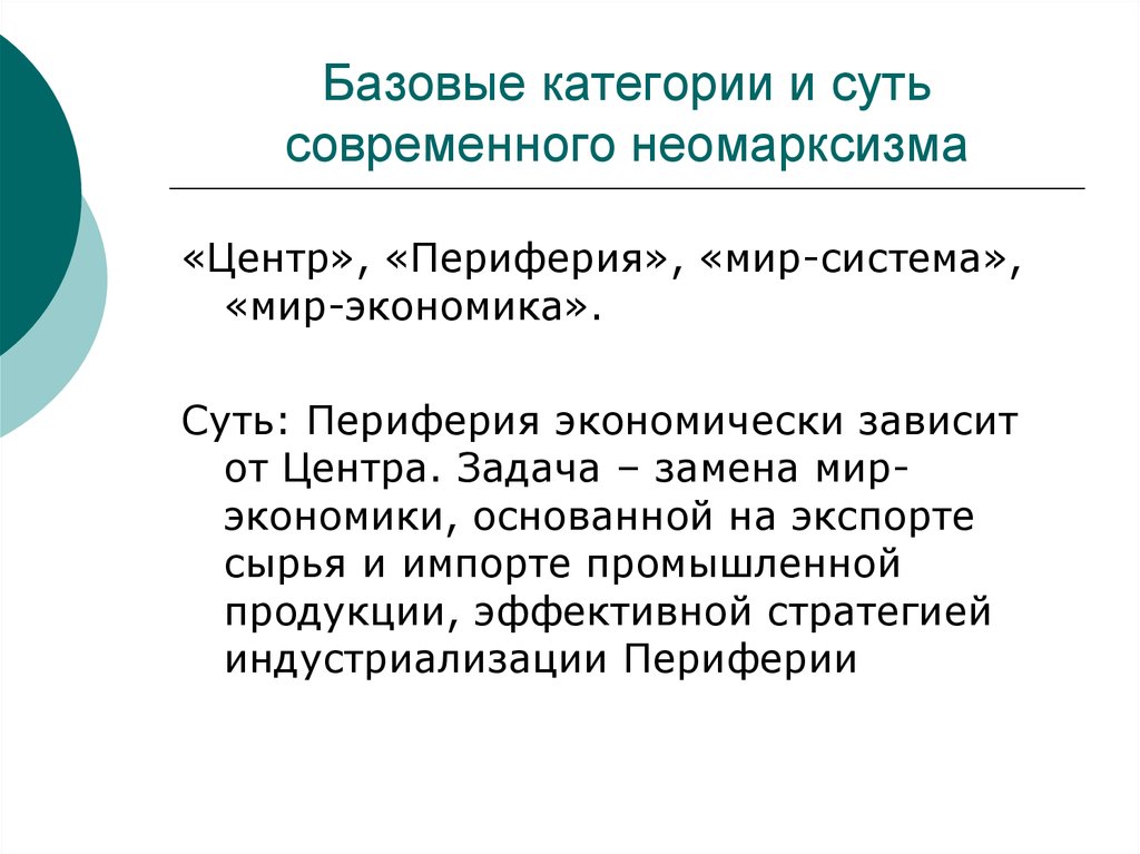 Контрольная работа по теме Марксизм и неомарксизм