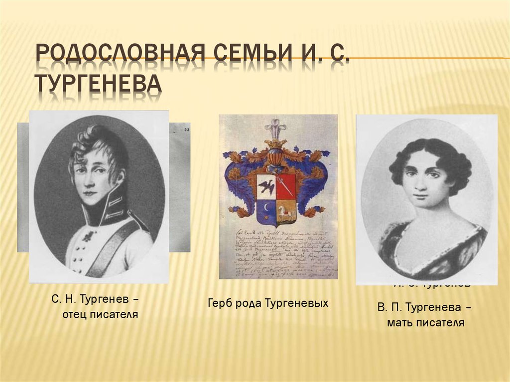 Семья тургенева