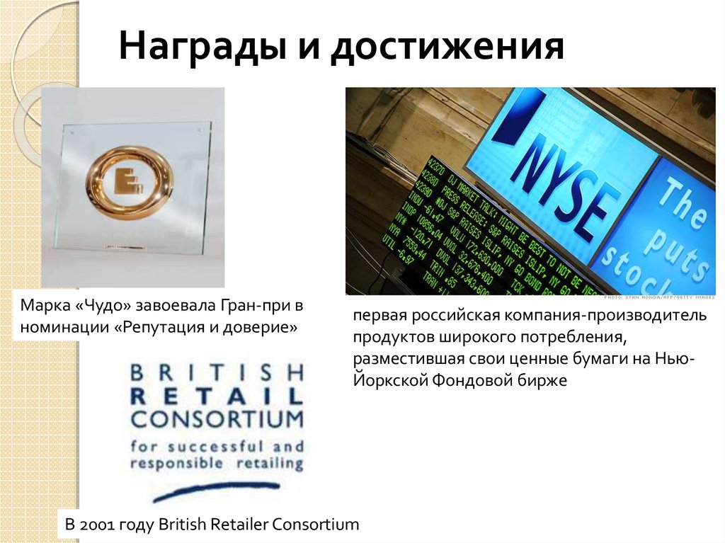 Награды и достижения