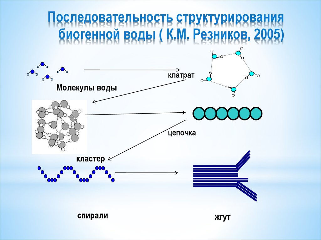 Расщепление молекул это. Молекулярных клатратов вода.