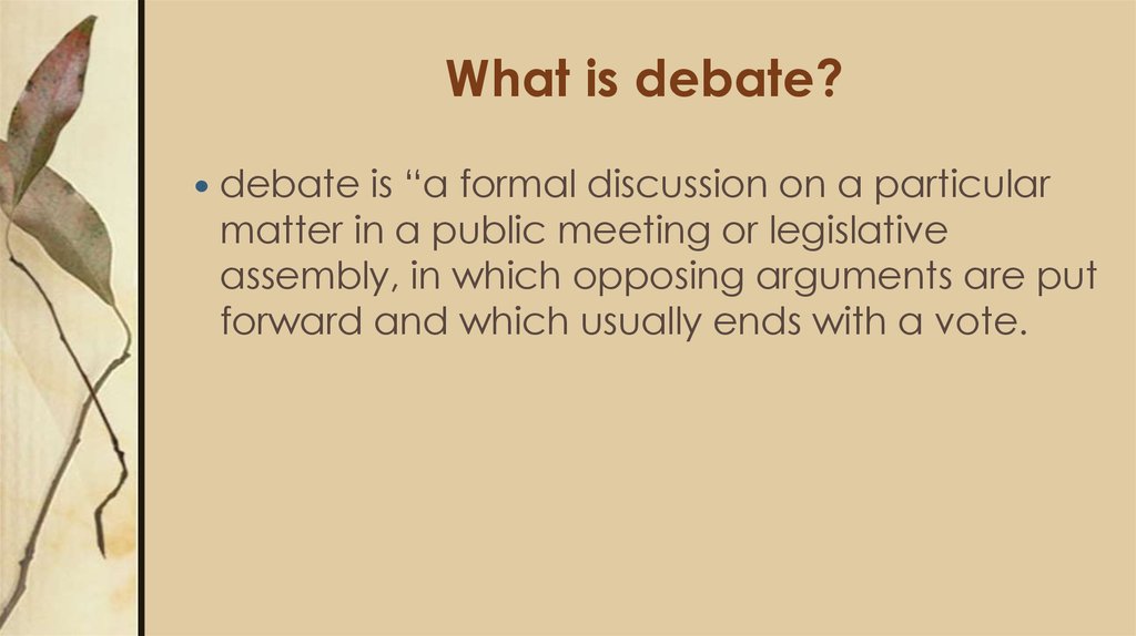 what-is-debating