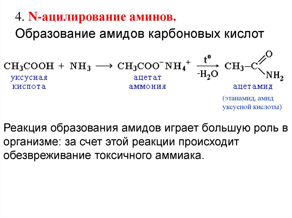 Реакция d n. Реакция образования Амида уксусной кислоты. Реакция образования амидов карбоновых кислот. Реакция образования амидов кислоты уксусной. Образование Амида из карбоновой кислоты.