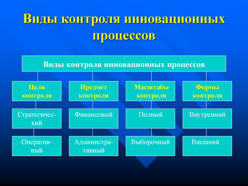 Финансовый контроль и мониторинг инновационного проекта курсовая