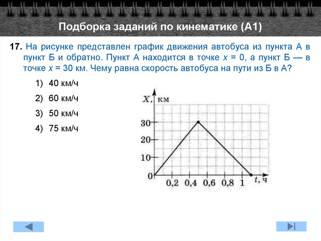 Графическая задача на движение