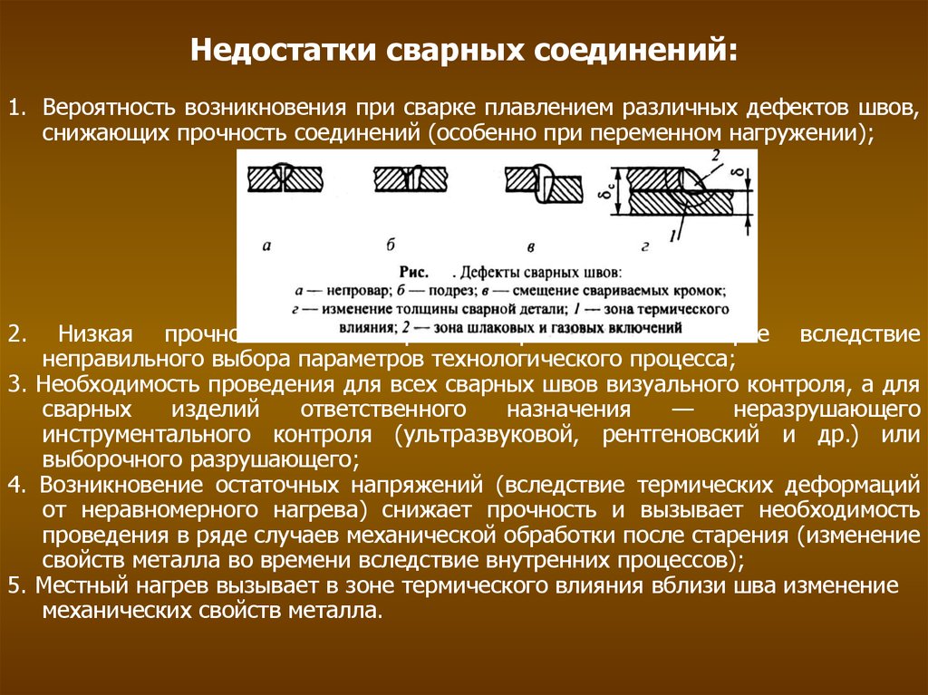 Прочность сварного соединения