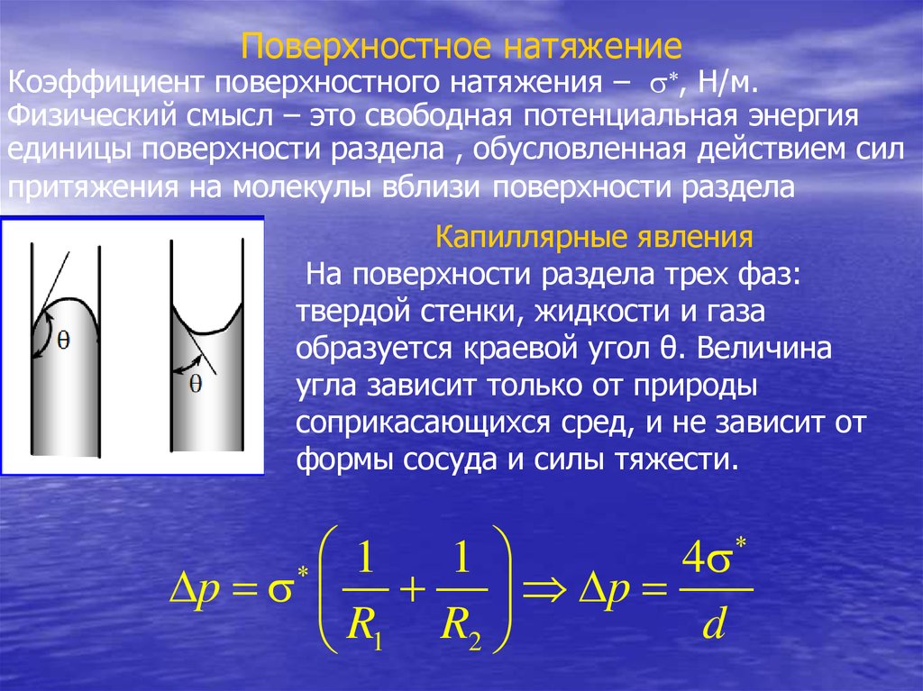 Каков физический. Коэффициент поверхности жидкости. Поверхностное натяжение вывод формулы. Коэффициент поверхностного натяжения жидкости. Коэффициент поверхностного натяжения формула физика.