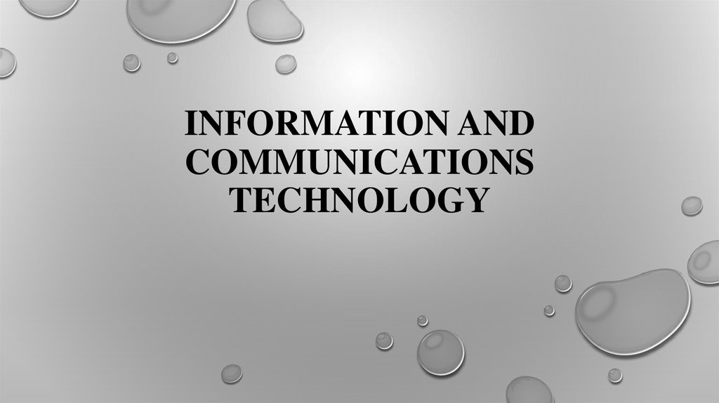 information communication technology ppt