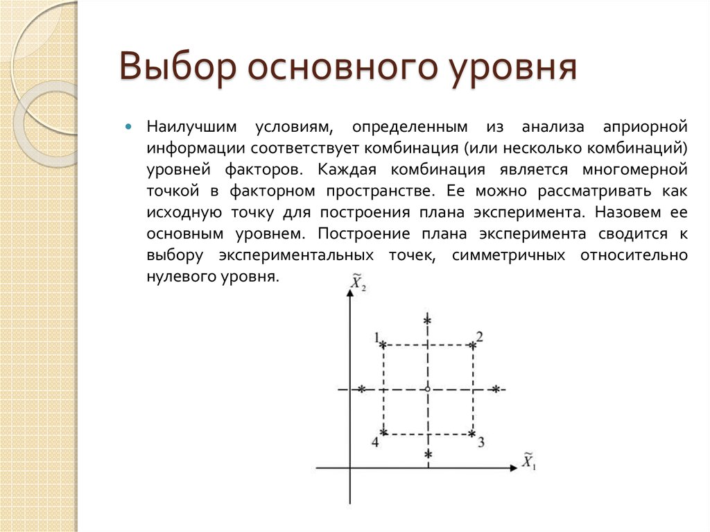 Выберите основные