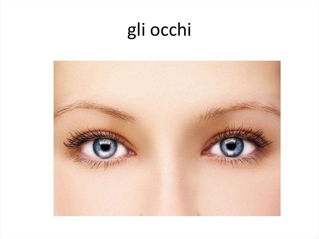 gli occhi