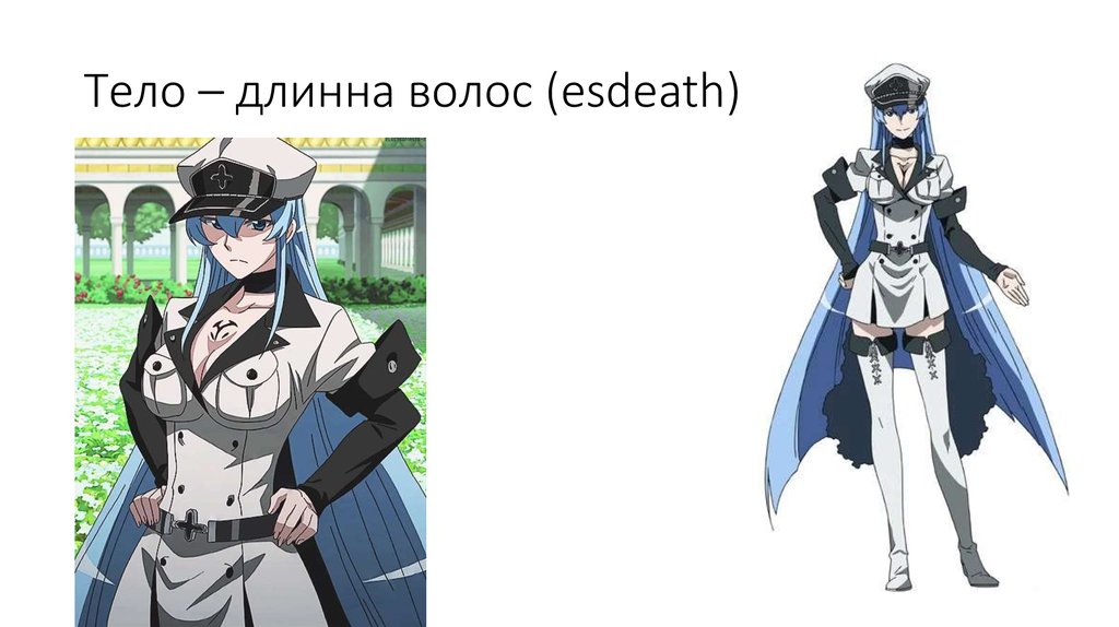 Тело – длинна волос (esdeath)