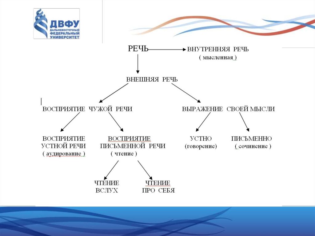 Виды речи внешняя внутренняя