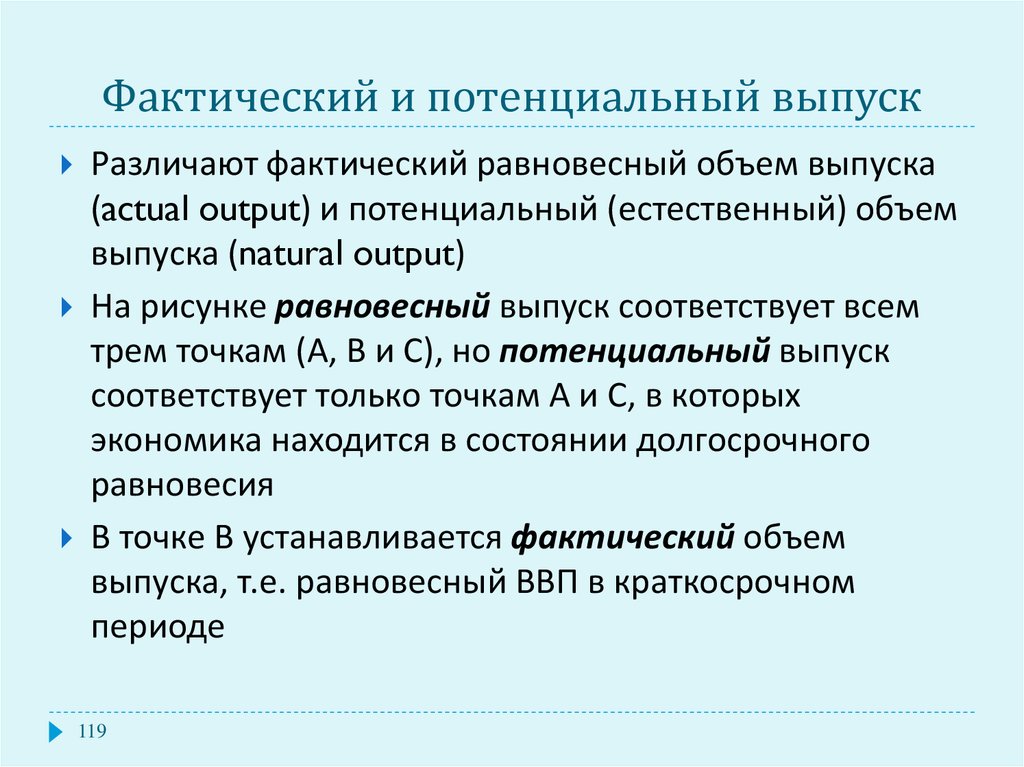 Естественный объем. Потенциальный выпуск. Фактический объем выпуска. Фактический и потенциальный. Потенциальный выпуск продукции.