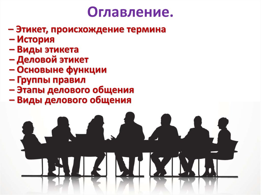 Поведение реферат. Служебный этикет история. История делового языка. Типы деловых мероприятий.