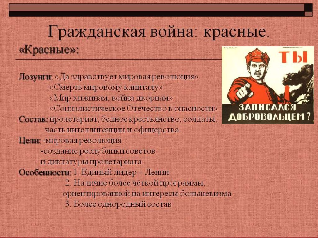 Суть красного. Красная армия и белая армия в гражданской войне. Красная и белая армия в гражданской войне. Красные в гражданской войне. Гражданская война презентация.