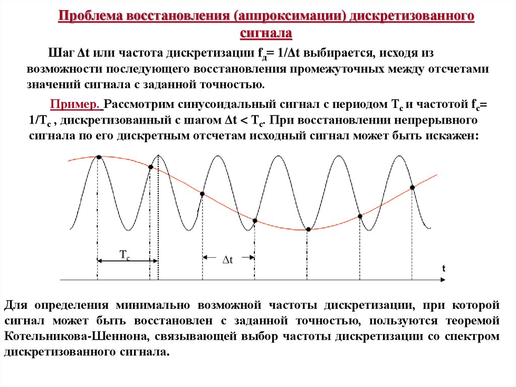 В чем суть процесса дискретизации информации