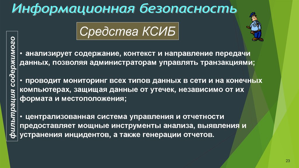 Контекст содержания. ИБ презентация.