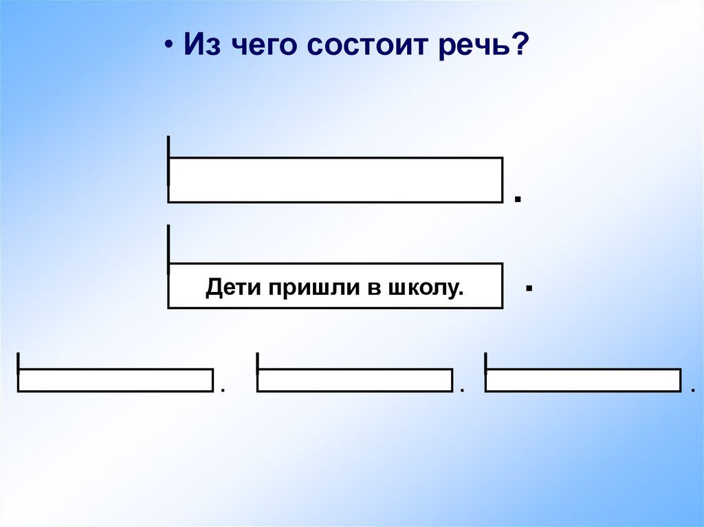 Рисунок 1 состоит из трех. Из чего состоит речь. Речь состоит из предложений. Из чего состоит наша речь для дошкольников. Речь состоит из предложений 1 класс.