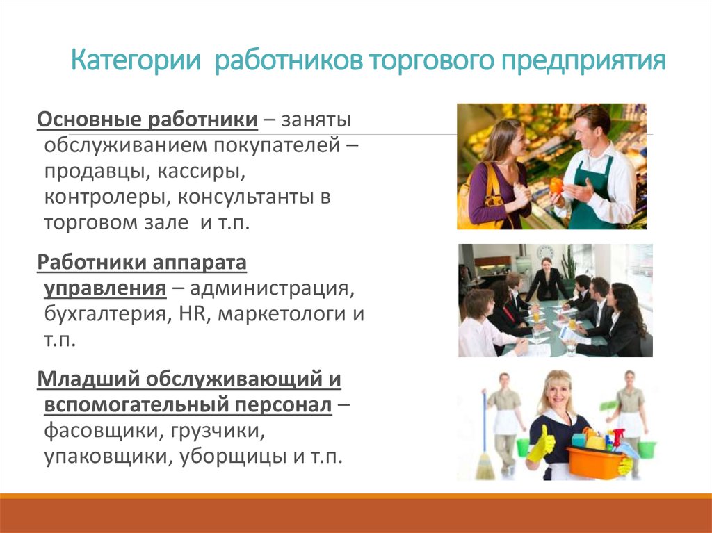 Категории кадров. Категории работников. Основные категории работников. Группы персонала торговли. Категории персонала в торговом предприятии.