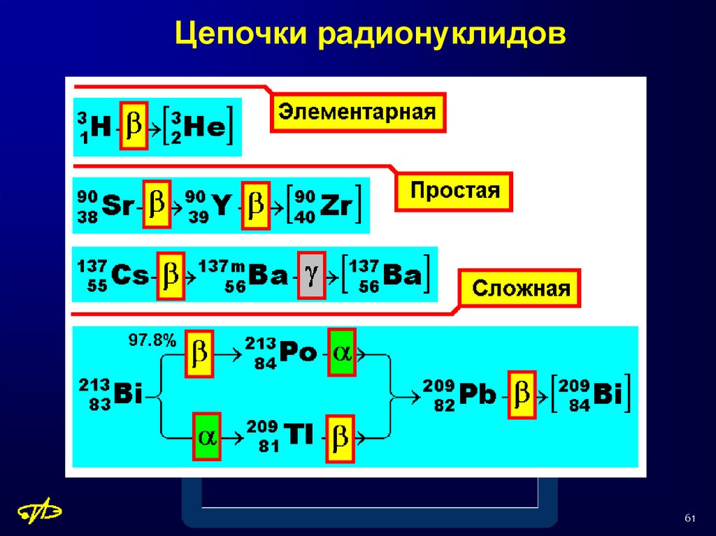 Радиоактивность радионуклиды. Радионуклиды.