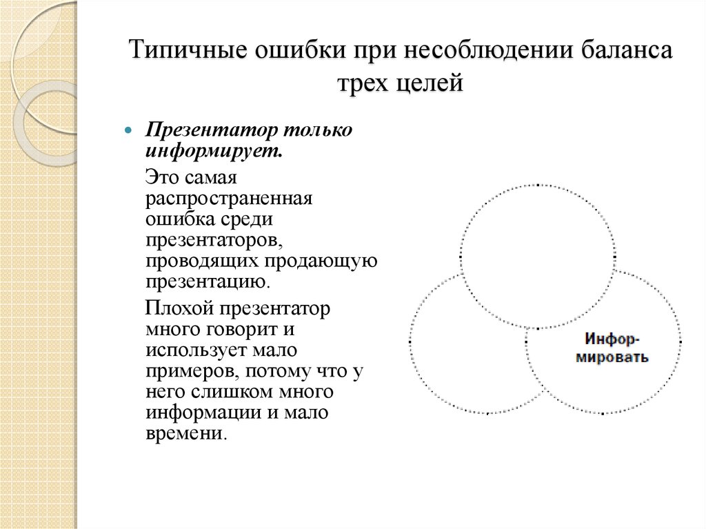 По отношению аудитории к презентатору презентации делятся на