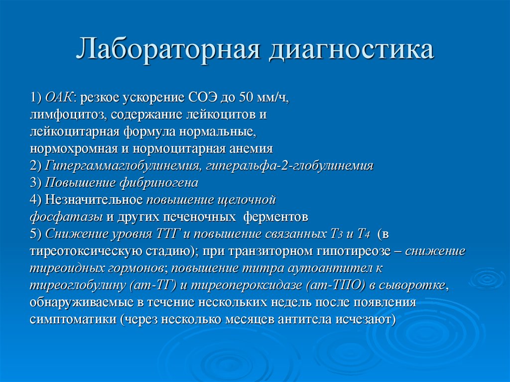 Схема лечения преднизолоном при подостром тиреоидите