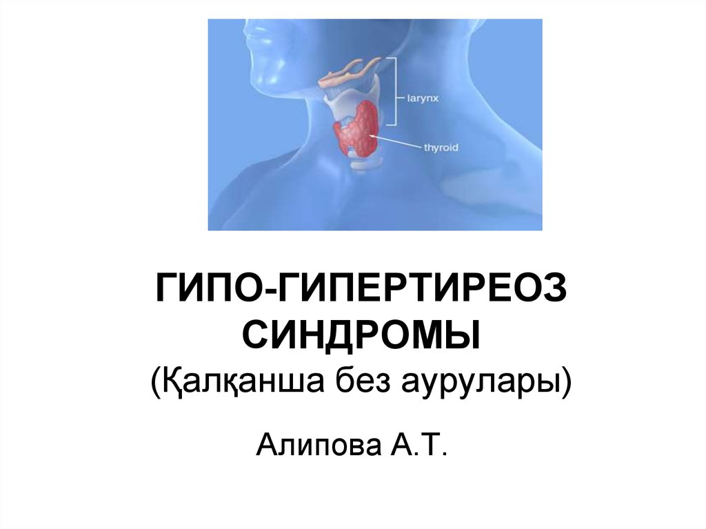 Гипо гипертиреоз презентация