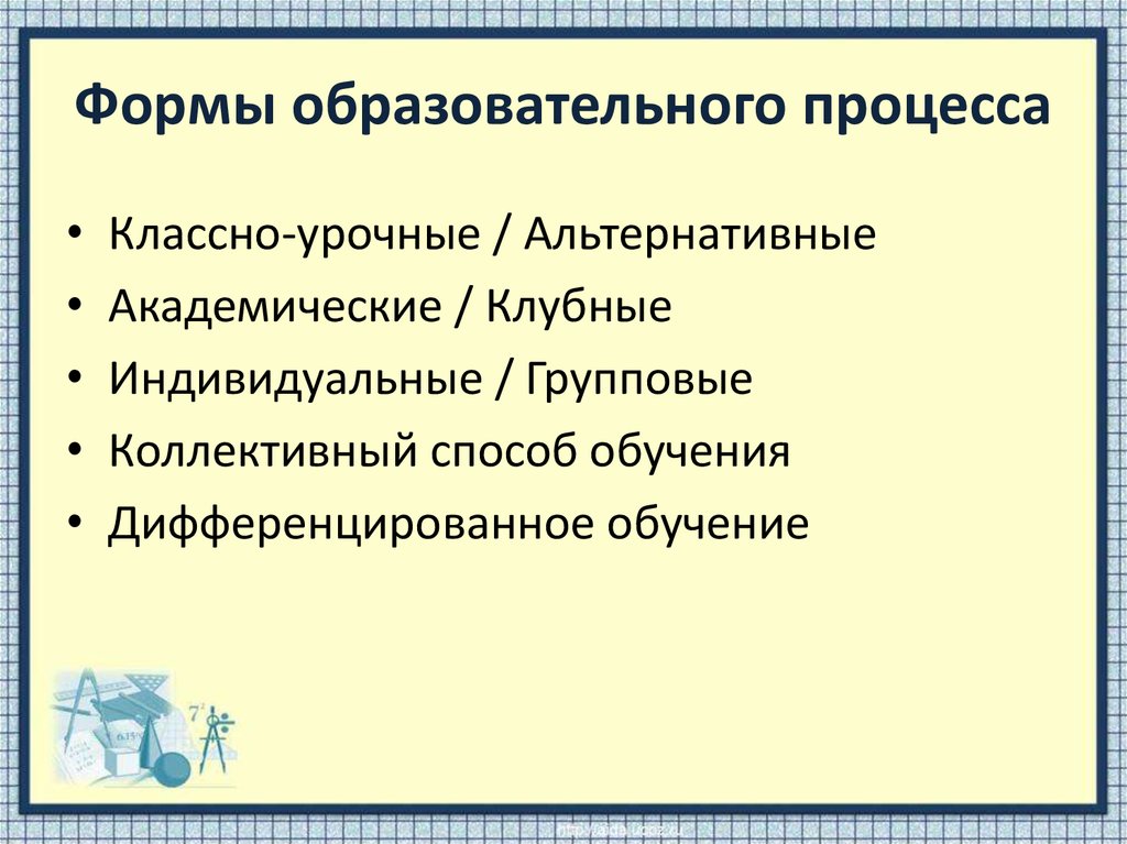 Классификация педагогических проектов