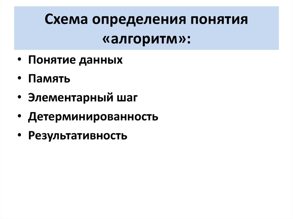 Каким терминам даны определения. Элементарная память.