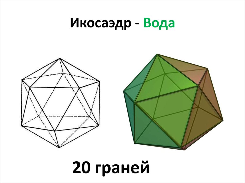 Чертеж правильный икосаэдр