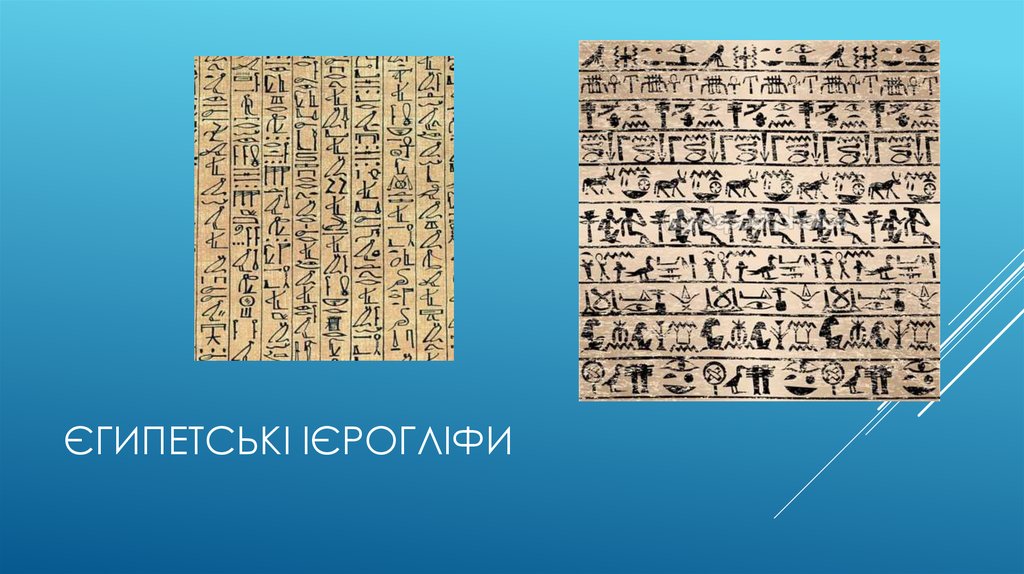 Єгипетські ієрогліфи