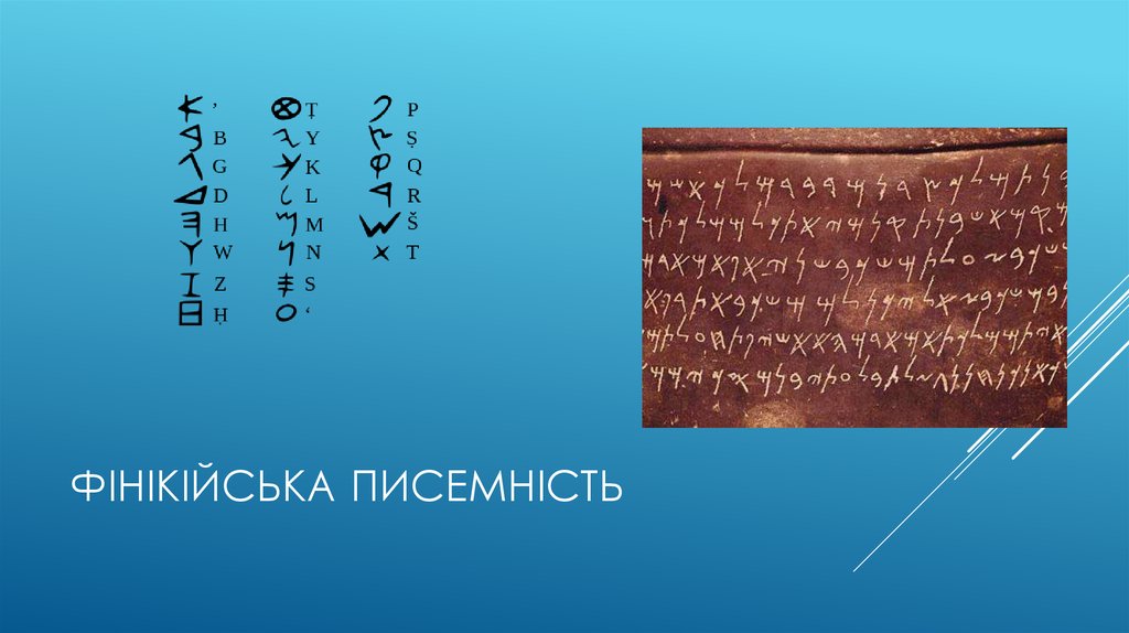 Фінікійська писемність