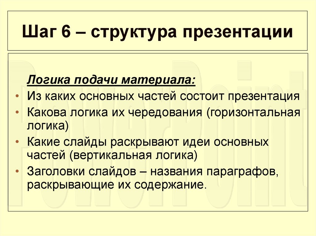 Из каких разделов будет состоять презентация технология 5 класс