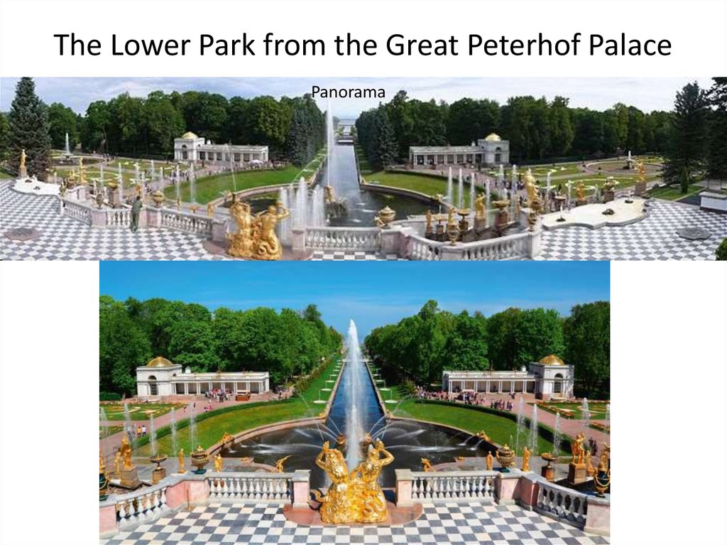 The Lower Park from the Great Peterhof Palace
