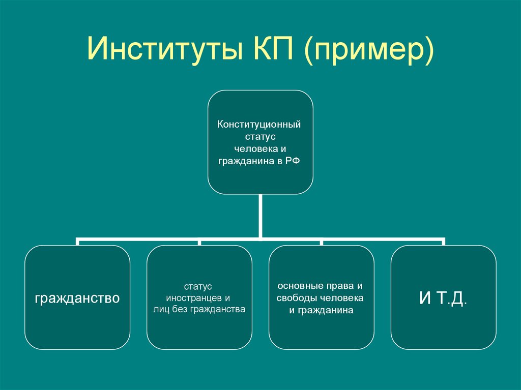 Правовой институт. Институты КП. Правовые институты КП. Примеры институтов КП. Схема институтов КП.