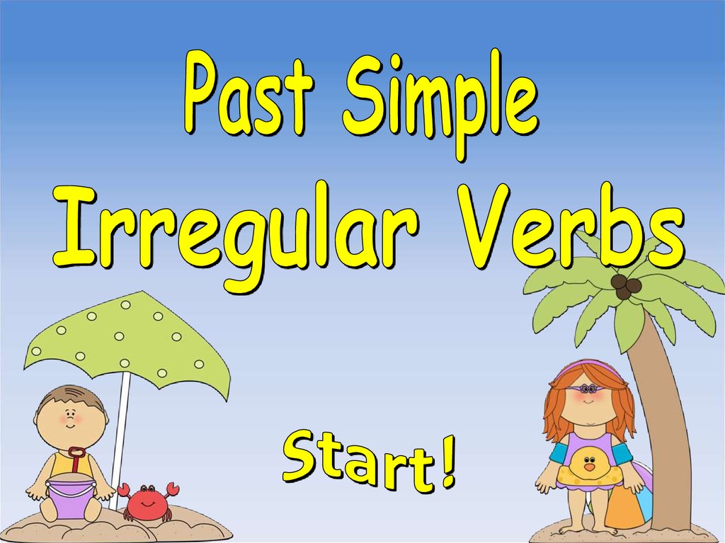 past simple irregular verbs presentation