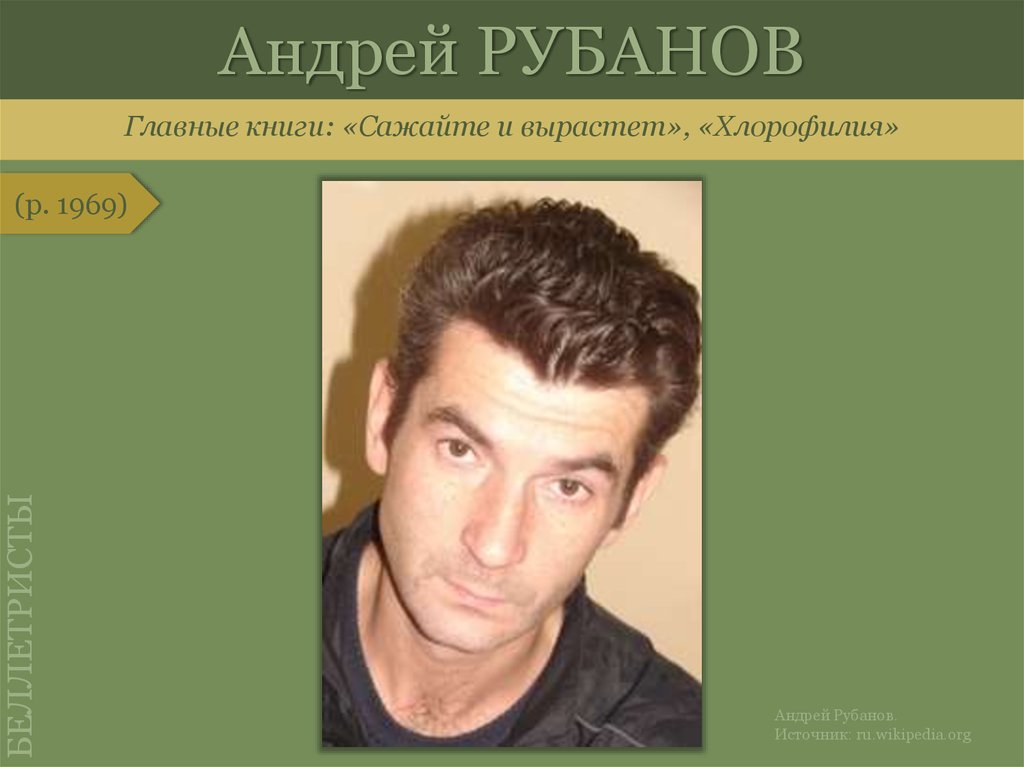 Андрей рубанов биография фото