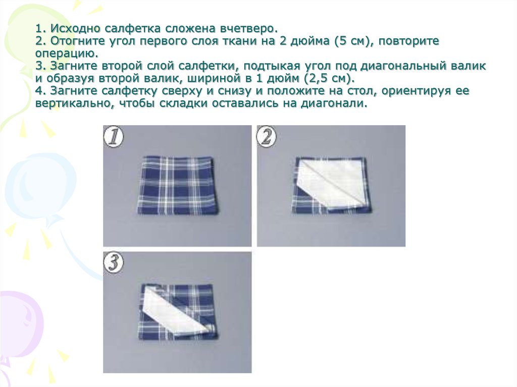Сложены вчетверо. Складывание тканевых салфеток. Схема складывания салфеток. Сложенный вчетверо лист бумаги. Как складывать салфетки для операции.