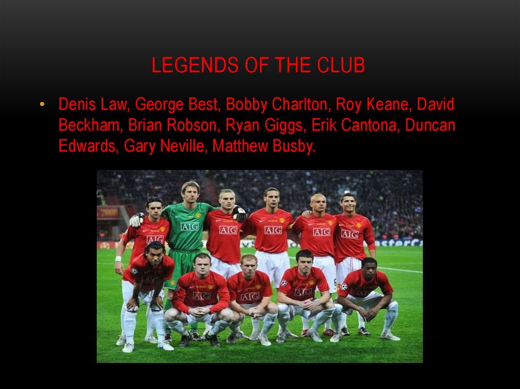 Legends of the club