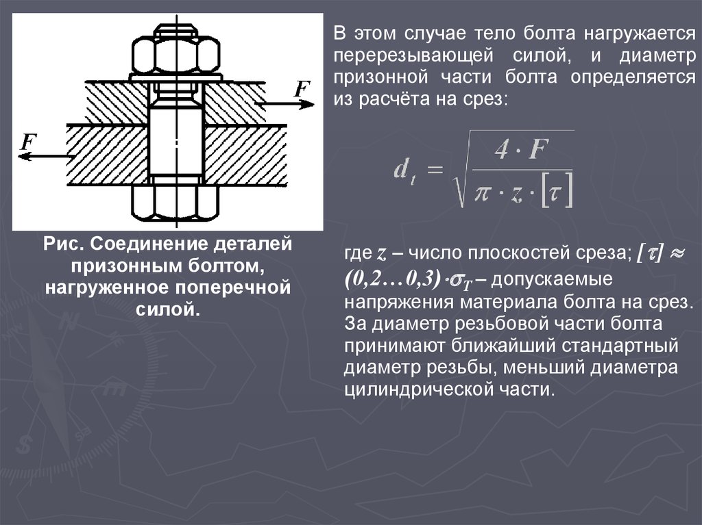 Прочность резьбового соединения