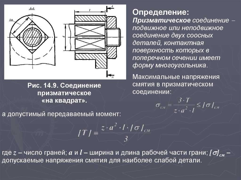 Чертеж призматической детали имеет