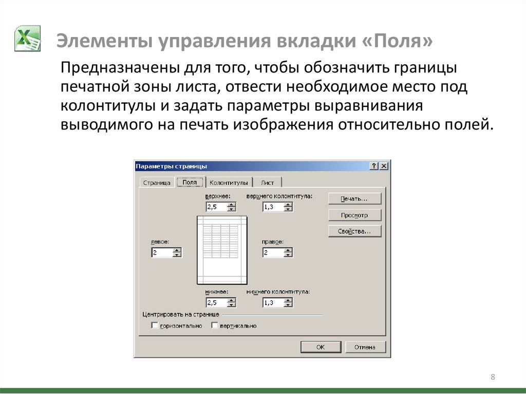 Параметры презентации