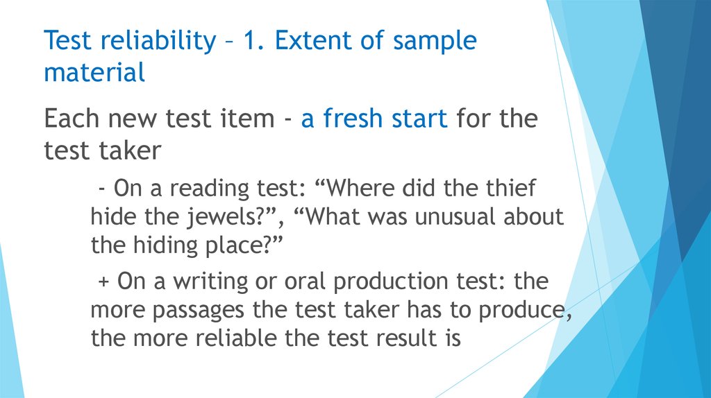 reliability of test in education