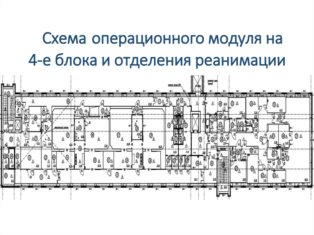 Структура проект операционного блока лечебного учреждения