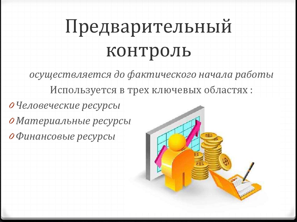 Предварительный контроль осуществляется перед началом реализации проекта