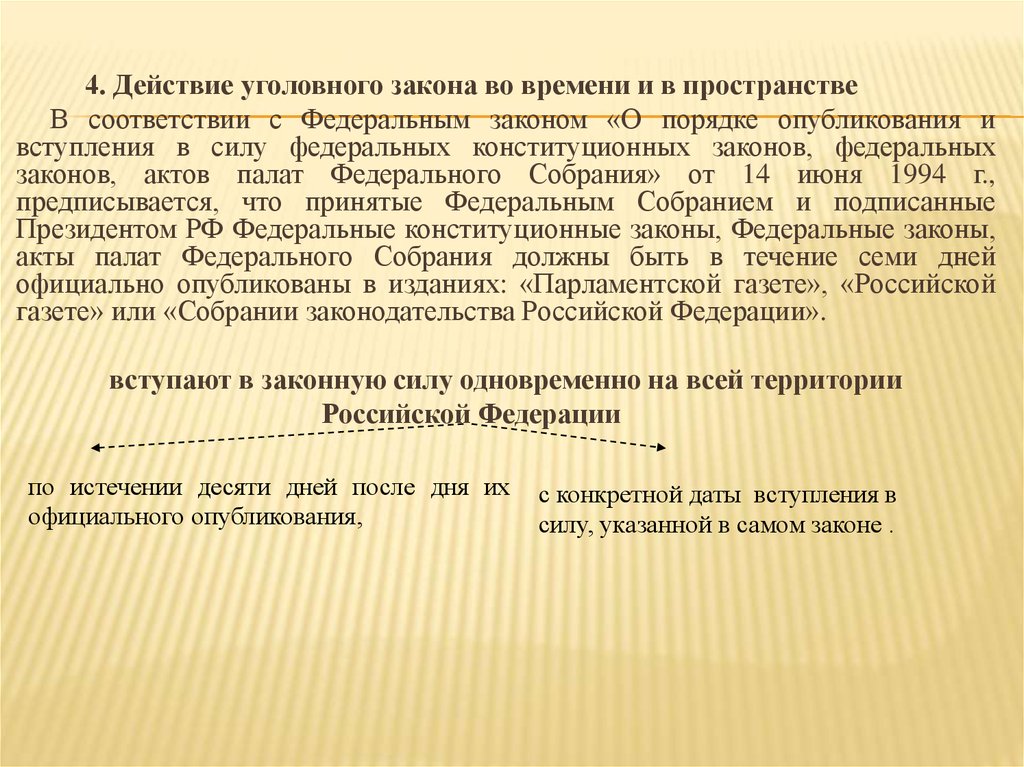 Действие уголовного закона в пространстве презентация