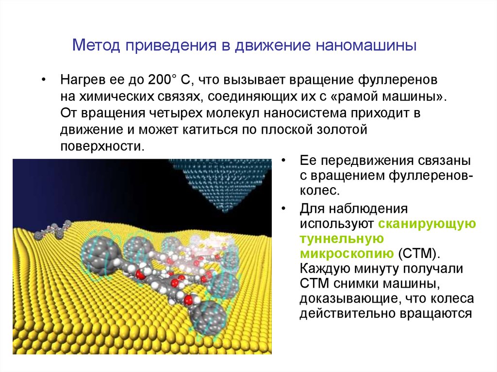 Метод приведения. Наномашины с фуллереновыми колесами. Наномашины Nano /Machine. Методы получения наносистем. Наномашины виды принцип действия.