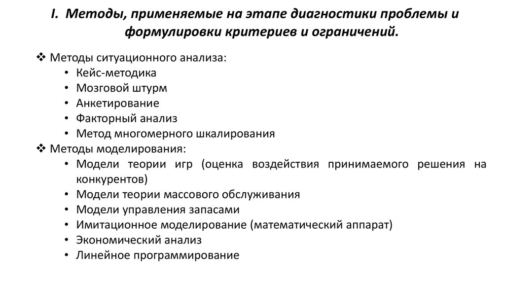 Диагностика проблемы. Методы, применяемые на этапе диагностики проблемы.. Этапы диагностики проблемы. Способы диагностики проблемы.. Методы, используемые на этапе выявления проблемы.