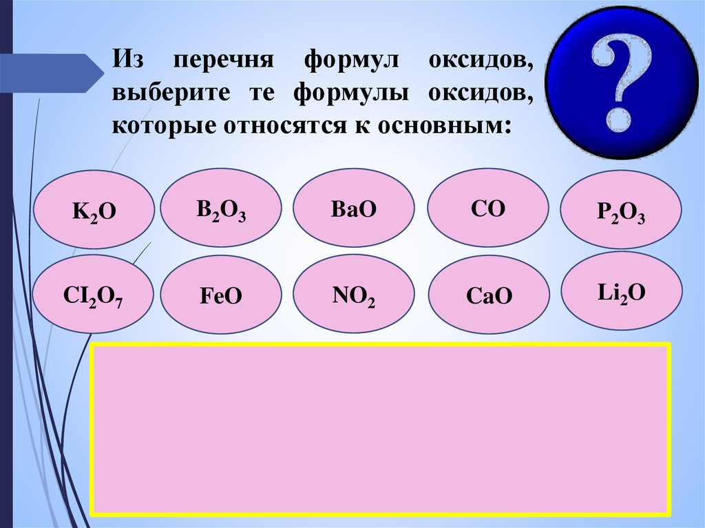 Оксиды и гидроксиды металлов 11 класс