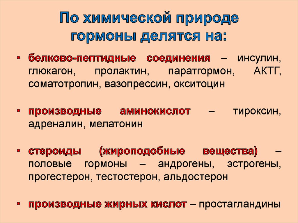 Природа гормонов